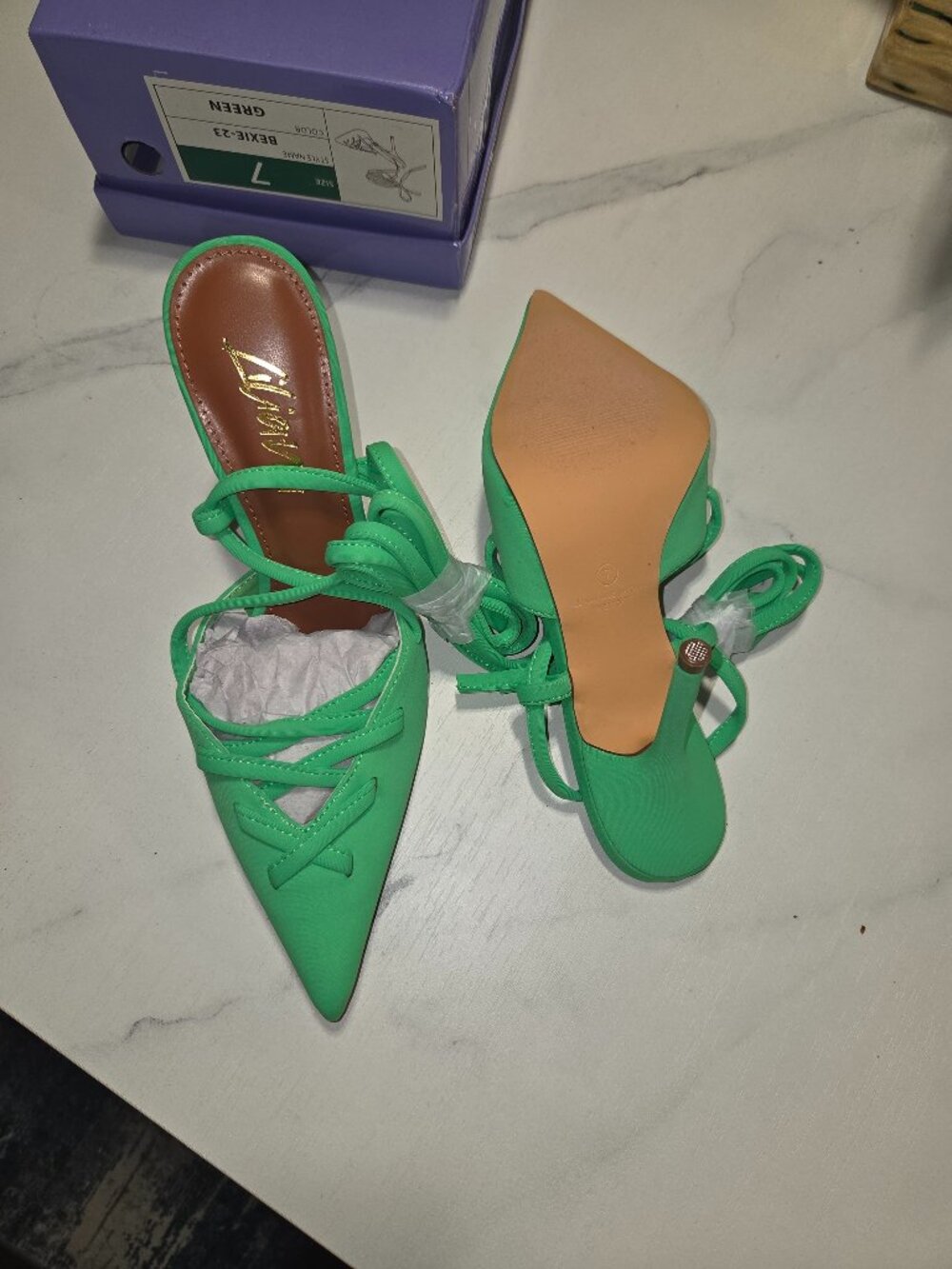 Green heels